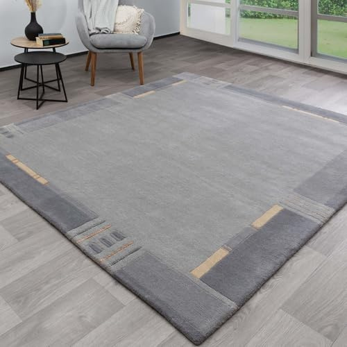 Steffensmeier Nepal Teppich Peschawar | Wolle | Schlafzimmer | Silber, Größe: 90x160 cm