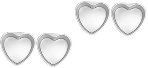 Anneome 4pcs Heart Cake Pans for Baking Cake Molds for Baking for Home Professional Use