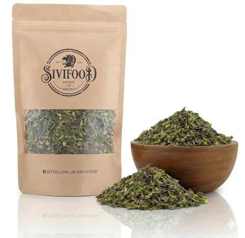 SIVIFOOD pistaches hachées grossièrement 250g - Éclats de pistaches vertes naturelles - pistaches hachées pour la cuisson en vrac dans une qualité supérieure verte naturelle non salée végétalienne