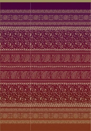 Bassetti Plaid aus 100% Baumwolle in der Farbe Rubinrot R1, Maße: 240x250 cm - 9326055