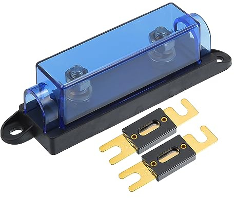 A ABSOPRO Coche Fusible Soporte 450A Durable | con 2 Fusible y Negro Base 1 Set