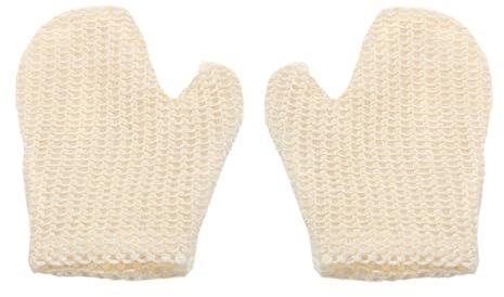 FRCOLOR 2St Badehandschuhe aus Sisal Peeling Handschuhe Exfoliate Gloves Handschuhe Bad Waschhandschuh Körper für Männer Frauen Kinder