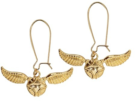 Cinereplicas Harry Potter Golden Snitch-örhängen, 1 x 0,8 cm, officiell licens, 1 x 0,8 cm, Zink Alloy Laiton