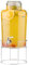Navaris Distributeur de Boisson en Verre - Fontaine 8 L avec Robinet Fermeture Couvercle Filtre et suppport en métal - Carafe Eau Boissons Froides et Chaudes