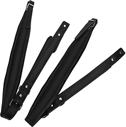 Adjustable, Accordion Shoulder Straps for 16-120 Bass, Wear and (Black)