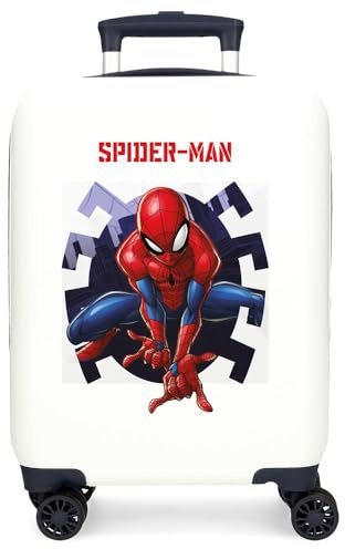 Disney Spiderman Attack-Gepäck – Kindergepäck, Jungen, Spiderman Attack-Handgepäck mit seitlichem Zahlenschloss und 4 Rädern ist aus ABS, einem starren und leichten Material.