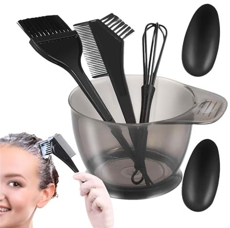 Hair Dying Accessory Kit,Mixing Bowl Tint Comb | Hair Coloring Kit with Ear, Dye Brush, Coloring Applicator Brushes, Hair Dye Tools
