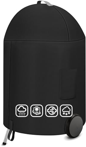 Weber 7150 - Copertura per barbecue a carbonella di alta qualità, 600D Oxford, per barbecue a sfera, per barbecue Master Touch da 57 cm, resistente e impermeabile