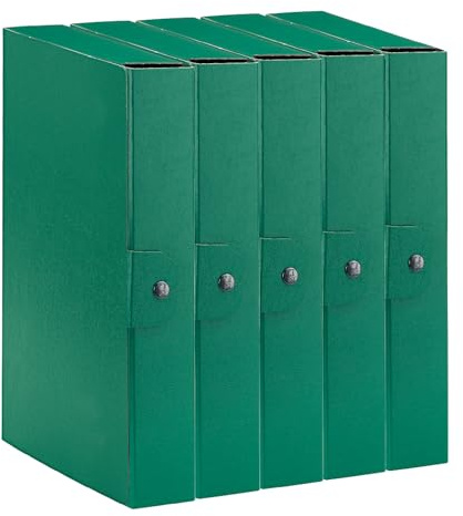 Esselte C26 EUROBOX 5-pack, 390326180 cm, baksida, 6 cm, grön, 5-pack, 390326180