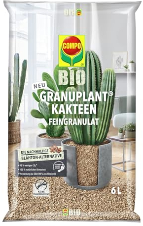 COMPO Bio GRANUPLANT® Kakteen Pflanzgranulat 6 L, grau/beige