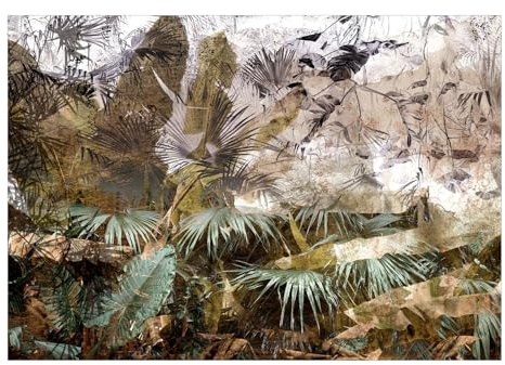 Kunstloft Carta da parati 'In the Rain Forest' 450x315cm Fotomurale moderno