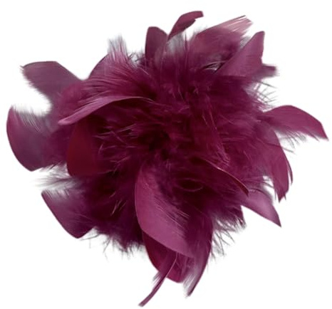 Broche de plumas vintage broche de flores de plumas para mujer broche elegante broches de flores elegantes broche de ramillete pinza para el cabello para traje ropa sombreros banquete de bod