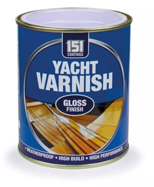 PNJB Yacht Varnish Gloss Finish, Waterproof, Tough & Durable, Versatile Use On Both Interior and Exterior Wooden Surfaces, Ideal for DIY, 300ml (1PCS)