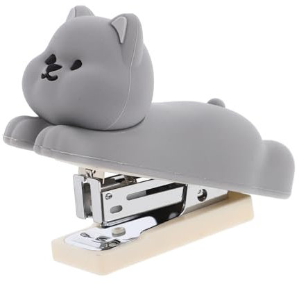 LALAFINA Grapadora De Escritorio Resistente Forma De Perro Grapadora Pequeña Para Manualidades y Oficina