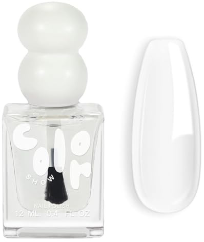 Clear Nail Polish, Nail Varnish Quick Dry, No UV Lamp Needed - High Gloss & Long Lasting Top Coat Nail Polish, Fast Drying for Natural Nails Strengthen & Shine - DIY Nail Art at Home