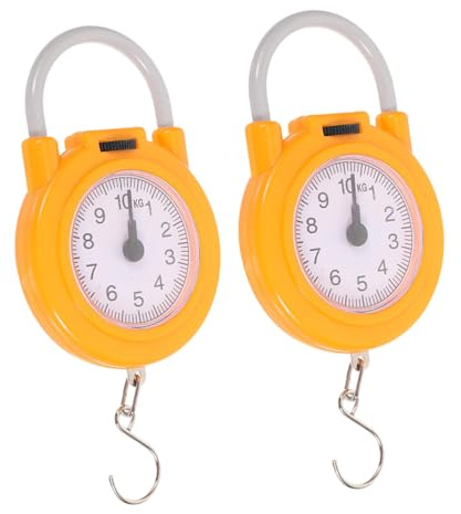 YARNOW Balance Mécanique Portable à Suspendre avec Crochet Pratique Pèse-Poisson Compact et Léger Multi-Usage pour Cuisine Voyage et Usage Domestique