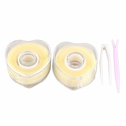 Bamjour Dubbel ögonlockstejp, 1200 St Osynlig ögonlockstejp för ögon med Huva Dubbel Osynlig Självhäftande ögonlocksremsa Sticker Eye Makeup Tool