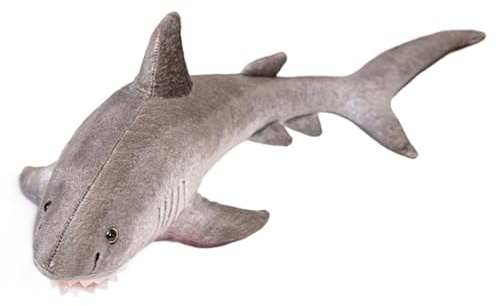 Generisch Requin en Peluche, 60 cm, Mignon, Coussin Douillet, pour la décoration, Animaux Marins, comme Douillette, pour, décoration de Salon, lit, Cadeau d'anniversaire