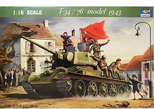 Trumpeter 00903 Modellbausatz T-34/76 1943, Mittel