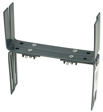 geli Thermo Plastic Halter in H - Form für Blumenkasten Balkonkastenhalter, Farbe:anthrazit