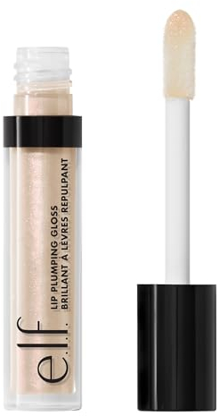e.l.f. Lip Plumping Gloss, Hochglänzende Flüssige Lippenfarbe, Sorgt Für Vollere Lippen Und Einen Volleren Schmollmund, Feuchtigkeitsspendende Formel, Vegan & Tierversuchsfrei, Pink Sugar, 2,7 ml