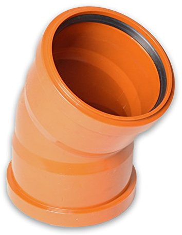 Kanalrohrsystem KG-Bogen 2M 15° DN 110