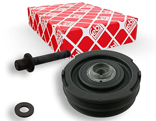 febi bilstein 33583 Riemenscheibe (entkoppelt) für Kurbelwelle, mit Schraube und Scheibe, 1 Stück | Kompatibel mit: BMW 3, 3 Touring, 5, 5 Touring