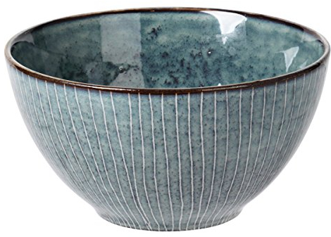 Broste Copenhagen Schale Nordic aus Steingut, Nordic Sea, 17x8cm