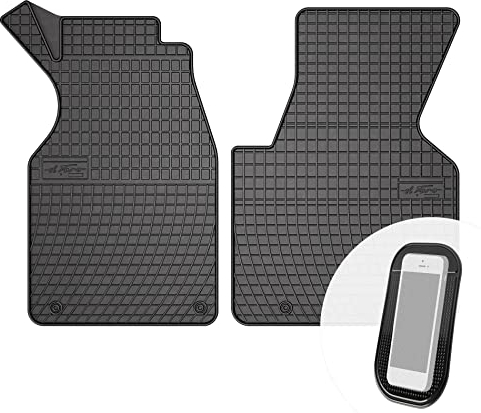Moto-Moltico - Alfombrillas de goma para coche, 2 piezas, aptas para VW Transporter T4 1991-2003
