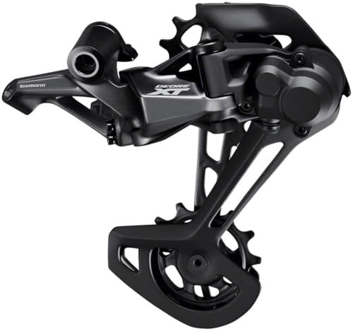 SHIMANO XT RD-M8100-GS Desviador Trasero, 12 velocidades, Jaula Media, Color Negro
