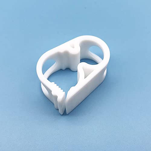 High Temperature Resistant PBT Plastic Tubing Clamps Flow Control Hose Clamp Tube Laboratory Pinch Valve Syphon Pipe Holder 5pc Pack (5, PBT Material 6-12mm/ 0.236’’-0.472’’)