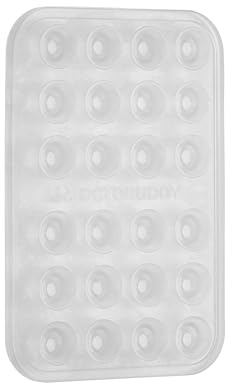 OCTOBUDDY Classic - Silicone Suction Phone Case Adhesive Mount - Hands-Free, Strong Grip Holder for Selfies & Videos - iPhone & Android Compatible - 2.25″ x 3.25″, Transparent