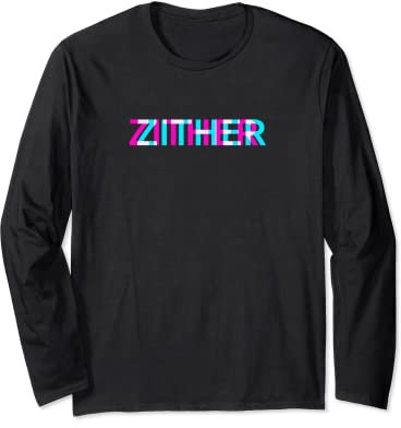 Zither, Musikinstrument, Musik Band Musiker Langarmshirt