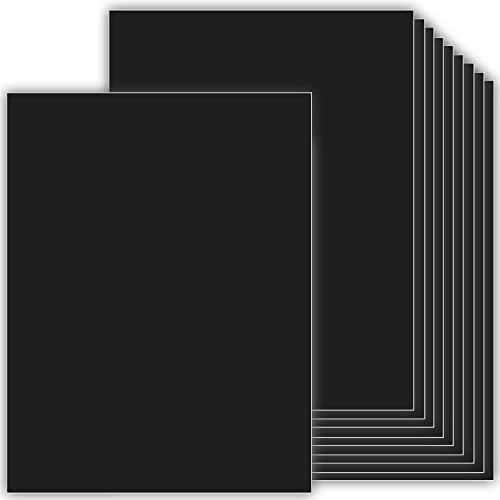 Schwerer schwarzer Karton, dickes Papier, 100 Blatt (50 kg Einband = 90 kg, Text = 300 g/m²), 21,6 x 27,9 cm, für Kunst und Handwerk, Zeichnen, DIY-Projekte