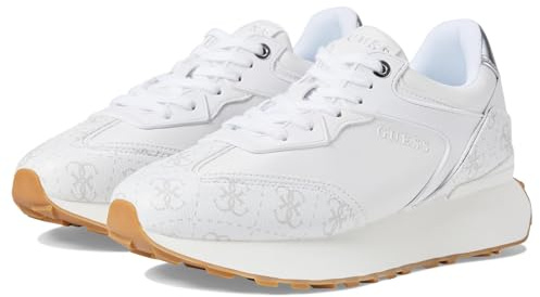 Guess Zapatillas Luchia para Mujer, Multicolor Blanco, 42 EU
