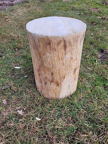 Kistenkolli Altes Land Holzstamm Sitzhocker gehobelt Durchmesser ca 28-30cm