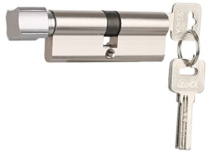 Nightlatch,Thumbturn Knob,Door Barrel Locks，Thumb Turn Euro Cylinder Lock， Euro Cylinder Lock Door Cylinder Lock Biased 70mm 3 Keys Anti-Theft Entrance Brass AB Door Lock Home Security Interior Bedroo