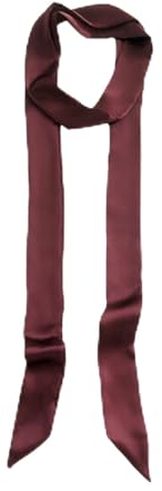 Bindegürtel Damen,Satin Gürtel,Kleid Band,Kleider Haarband zum Binden,Schmaler Schal Lang Schleife Brautgürtel Dekorativen,Seidenhaarband,Female Stoffgürtel,für Haartuch,Hutband,Waist(Rot Schwarz)