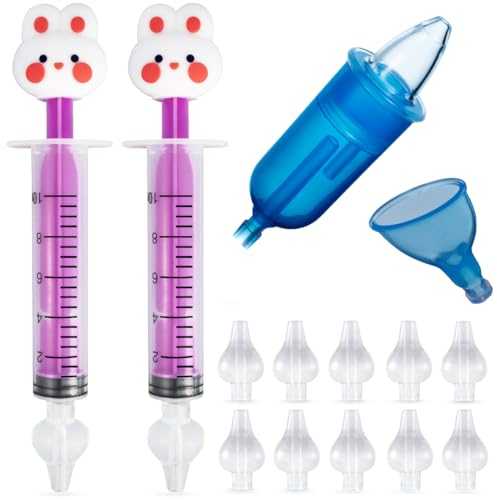 Jeringa de Lavado Nasal Bebe – Kit Completo con Aspirador Nasal para Bebé, 10 Recambios, Sin BPA, Alivio Rápido para la Congestión con Diseño Infantil.