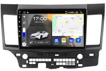 For Mitsubishi Lancer 10 CY 2007-2012 Car Stereo 2 Din Wireless Carplay Android Auto 9 Full IPS Touchsreen HD Live Rearview/BT 5.0/WIFI/4G SIM/DVR/GPS/SWC/OBD 2/FM AM Radio RDS DAB+DSP(B,M150CP)