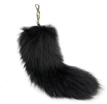 Therian Tail 20 Inch Fuchsschwanz Fox Tail Furry Tail Therian Black Fuchs Schwanz Fox (16)