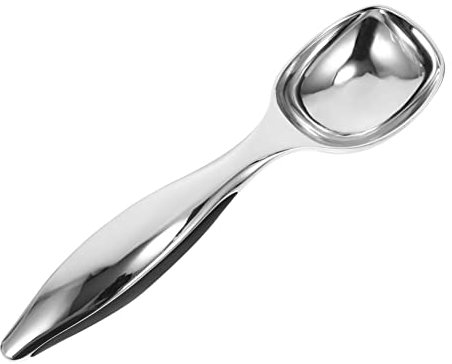 SECFOU 1stück Edelstahl Eisportionierer Mit Ergonomischem Griff Multifunktionale Eiskugel Und Fruchtportionierer Für Desserts Einfach Zu Reinigen Und Spülmaschinenfest