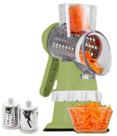 Rallador rotativo para queso, picadora manual,Cortador manual de verduras | Cortador de cocina, rallador de cocina para restaurante, hotel, apartamento, dormitorio