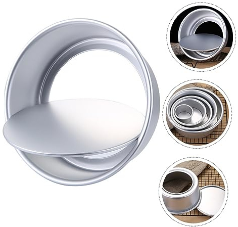 OFFSCH Round Cake Mold Aluminum Pan for Baking Cakes Pastry Equipment Home Kitchen DIY Supplies
