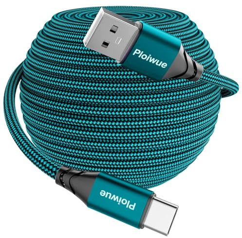 Extra Lang USB C Kable 10M USB C Ladekabel Nylon PS5 Controller Ladekabel USB Typ C Kable für Samsung Galaxy S22/S21/S20 Note 10 9 8 PS5 LG V30 V20 G6 G5 Moto Huawei P30 Mate30 Sony Xperia XZ