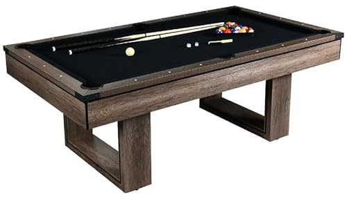 Multifunktionellt biljardbord med matbord och bordtennis – perfekt för familjespel, inkluderar alla tillbehör, kromkepsar