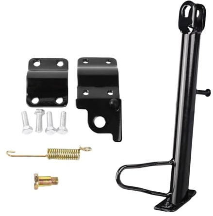 RETUOLWAG Cavalletto laterale di ricambio per moto, con accessori di montaggio, 14-24 cm, cavalletto per moto