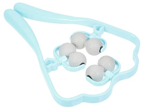 DECORNIJIA Hand Nackenmassagegerät Multifunktional Leicht Mit Massagerolle Blau Für Hause Auto Reisen Zur Linderung Von Schulter Und Nackenschmerzen