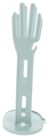UKCOCO Kitchen Glove Drying Rack with Drip Base Blue Kitchen Towel Rack and Glove Storage Holder for Countertop Use