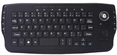 Teclado inalámbrico de 2.4 G con mouse Trackball de alta precisión 2 en 1